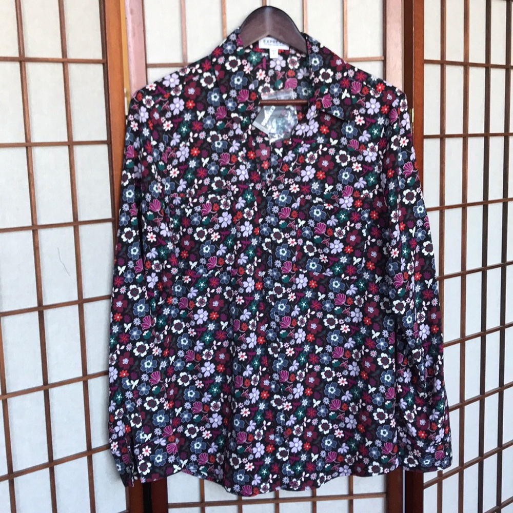 Express Floral Portofino Shirt